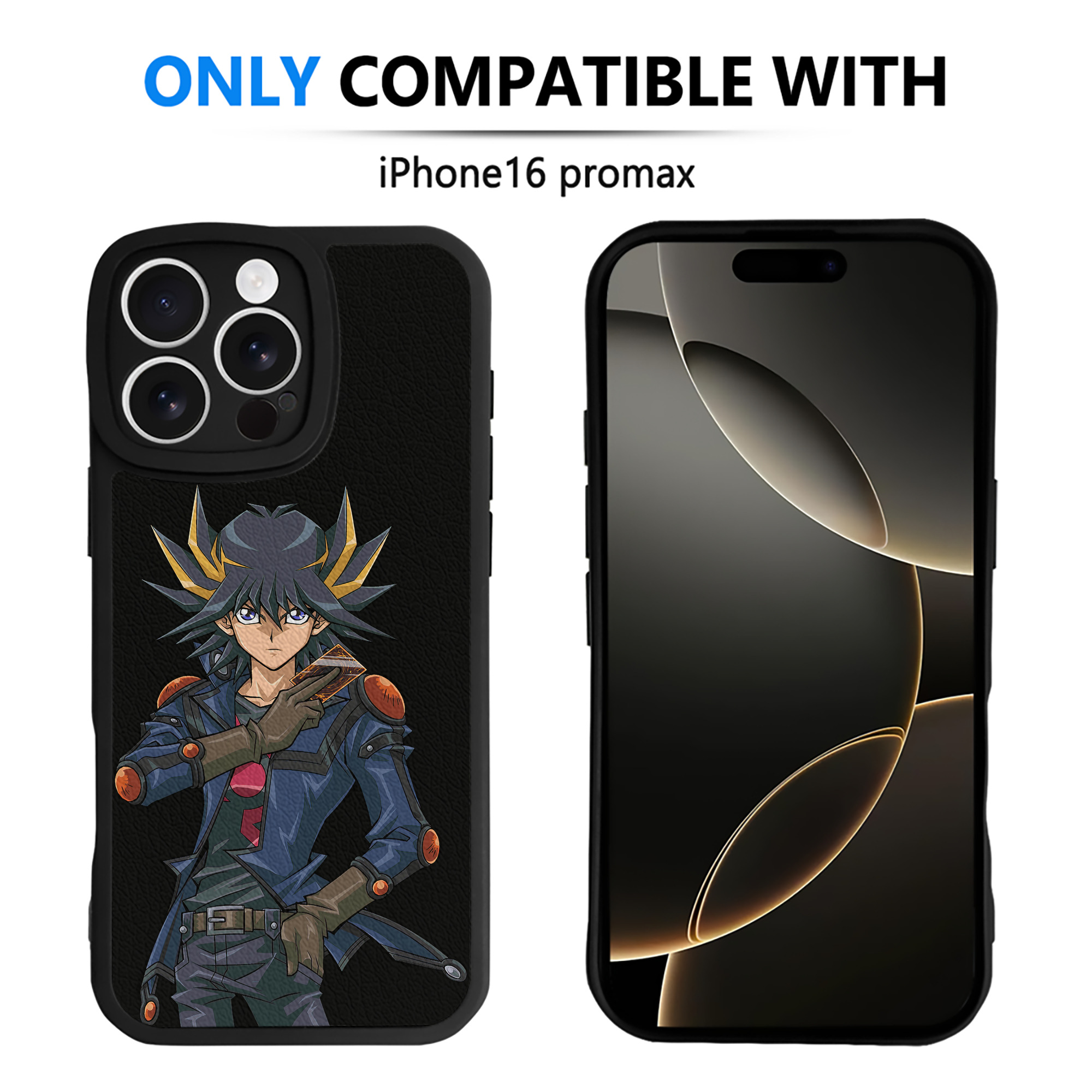 遊☆戯☆王 Yu-Gi-Oh! 【iPhone 16シリーズ対応】シリコンスマホケース（レザー調） 材質：シリコン